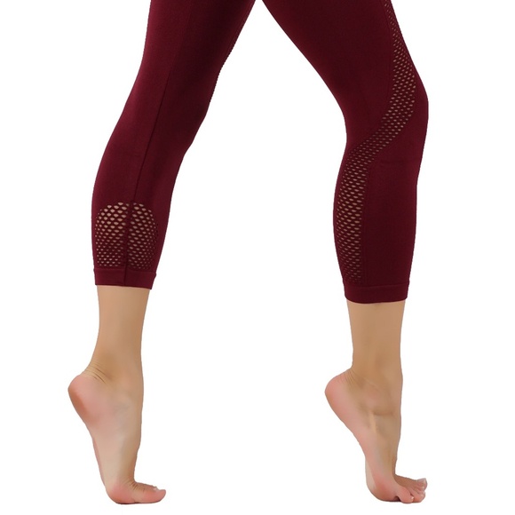 Fade Blue yoga leggings workout pants mesh - Picture 3 of 5